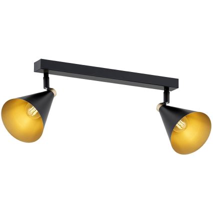 Argon 7170 - Reflektorska lampa LUCINDA 2xE14/7W/230V crno