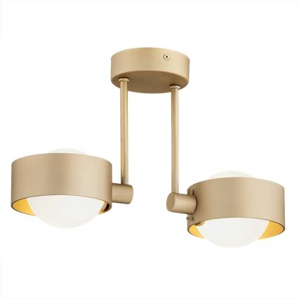 Argon 7215 - Luster za kupatilo na šipci MASSIMO PLUS 2xG9/6W/230V IP44 zlatna