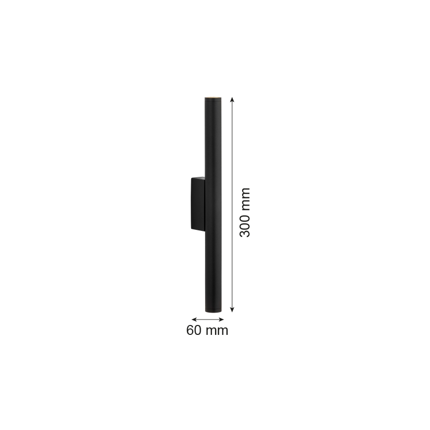 Argon 7222 - LED Zidna lampa GRECO 2xLED/4,2W/230V 3000K crno