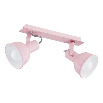 Argon 782 - Reflektorska lampa NIL 2xE14/7W/230V roze
