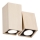 Argon 796 - Zidna reflektorska lampa MONTREAL 2xGU10/5W/230V bukva