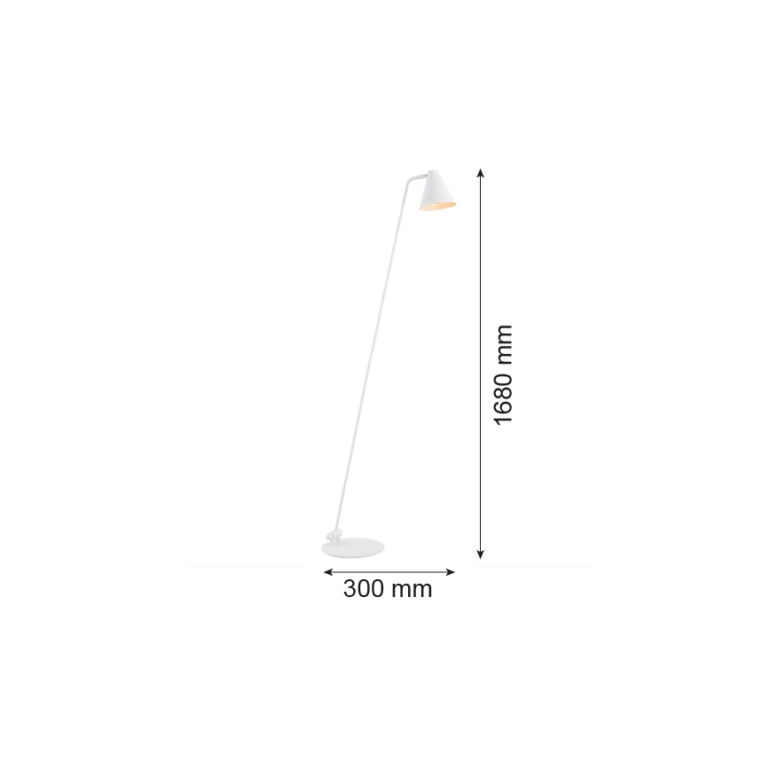 Argon 8001 - Podna lampa AVALONE 1xE27/15W/230V beli