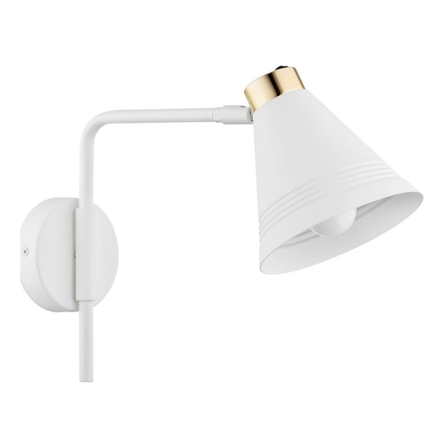 Argon 8006 - Zidna lampa AVALONE 1xE27/15W/230V 34 cm beli/zlatna