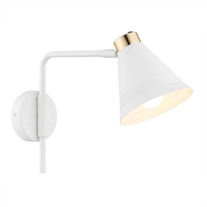 Argon 8006 - Zidna lampa AVALONE 1xE27/15W/230V 34 cm beli/zlatna