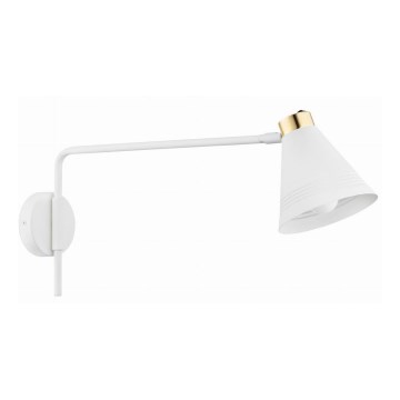 Argon 8007 - Zidna lampa AVALONE 1xE27/15W/230V 57 cm beli/zlatna
