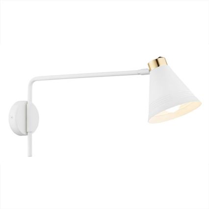 Argon 8007 - Zidna lampa AVALONE 1xE27/15W/230V 57 cm beli/zlatna