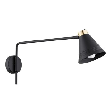 Argon 8009 - Zidna lampa AVALONE 1xE27/15W/230V 57 cm crno/zlatna