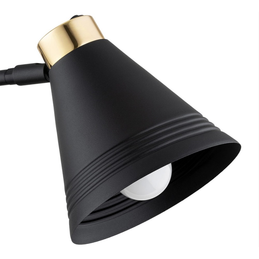 Argon 8009 - Zidna lampa AVALONE 1xE27/15W/230V 57 cm crno/zlatna