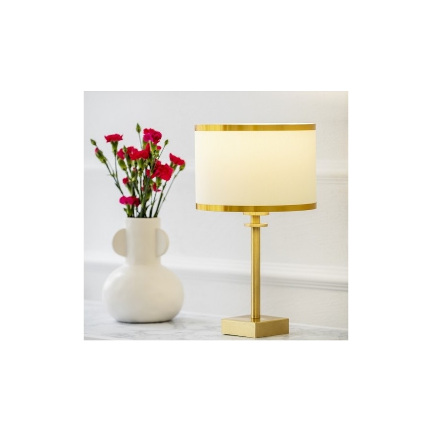 Argon 8029 - Stona lampa ABBANO 1xE27/15W/230V mesing/beli