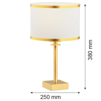 Argon 8029 - Stona lampa ABBANO 1xE27/15W/230V mesing/beli