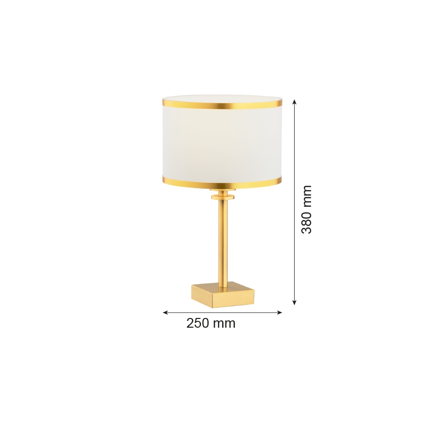 Argon 8029 - Stona lampa ABBANO 1xE27/15W/230V mesing/beli