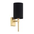 Argon 8035 - Zidna lampa ABRUZZO 1xE14/7W/230V mesing/crno