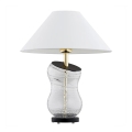 Argon 8036 - Stona lampa VENETO 1xE27/15W/230V beli/mesing/crno