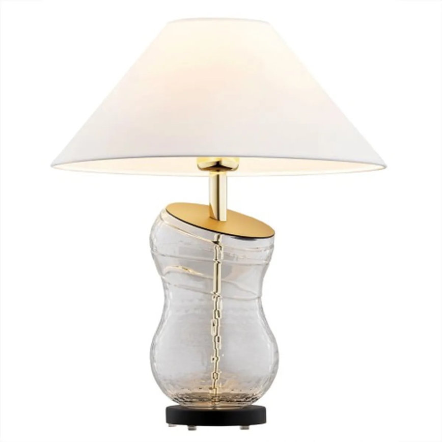 Argon 8036 - Stona lampa VENETO 1xE27/15W/230V beli/mesing/crno
