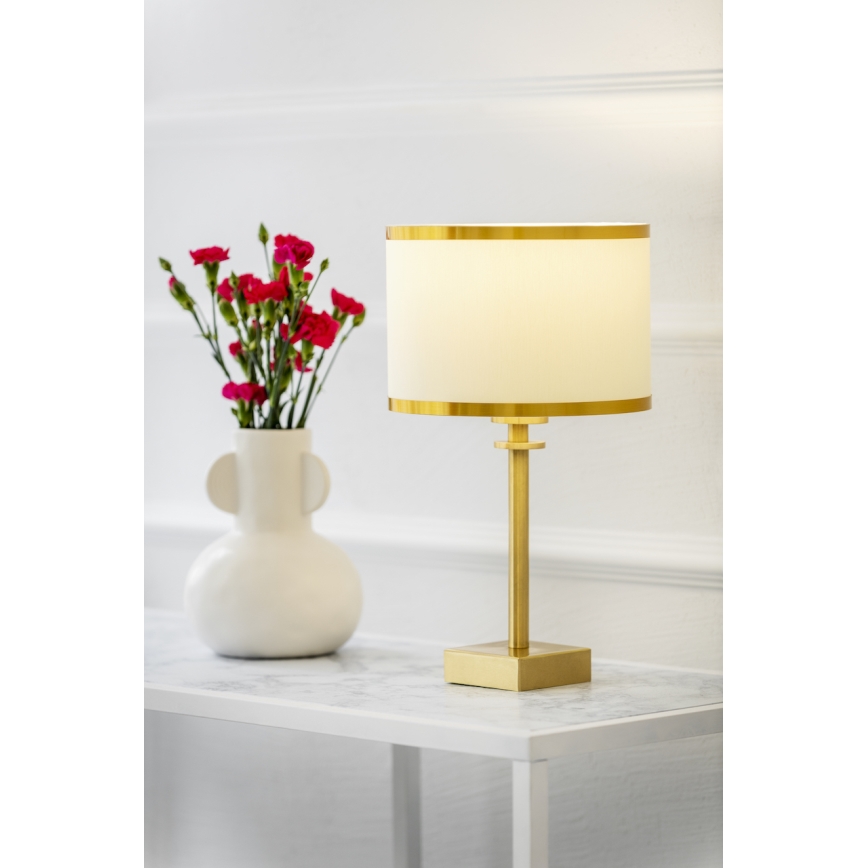 Argon 8047 - Stona lampa ABBANO 1xE27/15W/230V mesing/beli