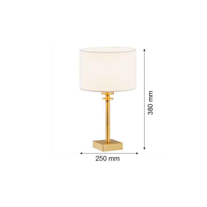 Argon 8047 - Stona lampa ABBANO 1xE27/15W/230V mesing/beli