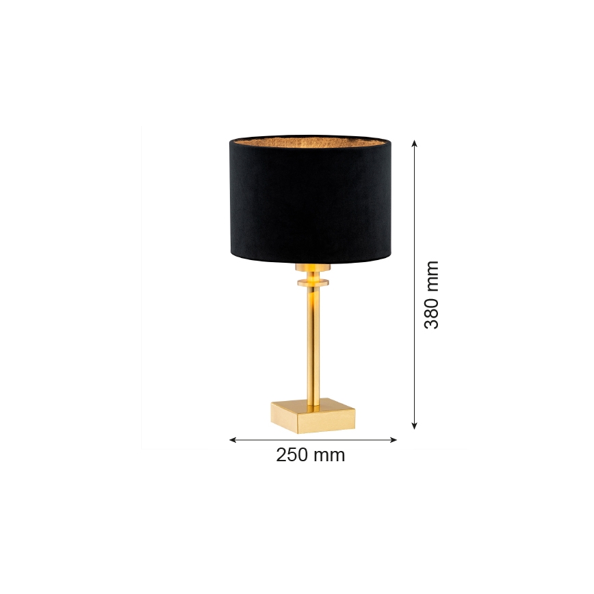 Argon 8049 - Stona lampa ABBANO 1xE27/15W/230V mesing/crno