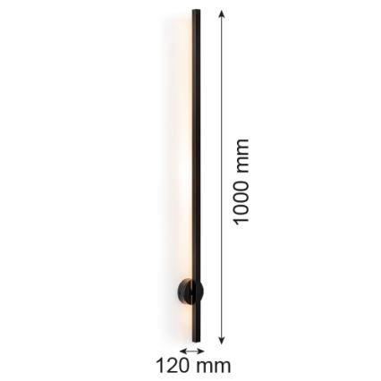 Argon 8051 - LED Zidna lampa ASSE LED/10W/230V crno