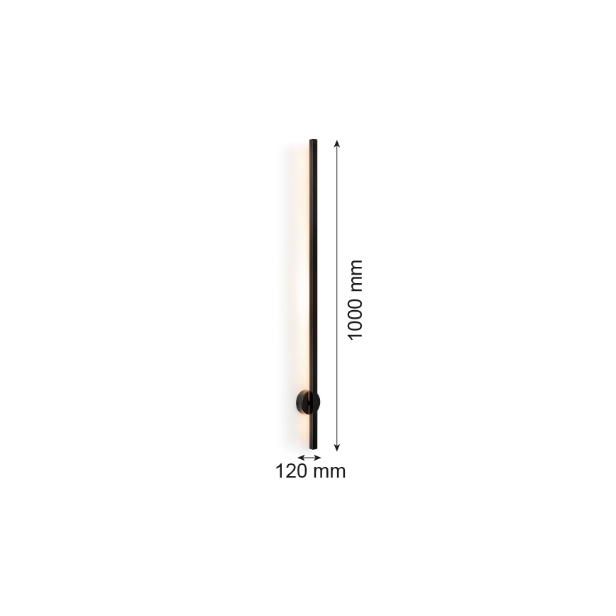 Argon 8051 - LED Zidna lampa ASSE LED/10W/230V crno