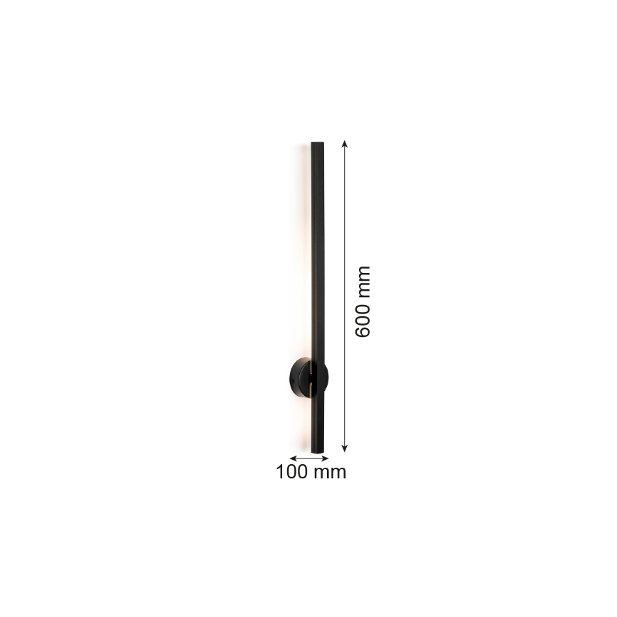 Argon 8052 - LED Zidna lampa ASSE LED/6W/230V crno