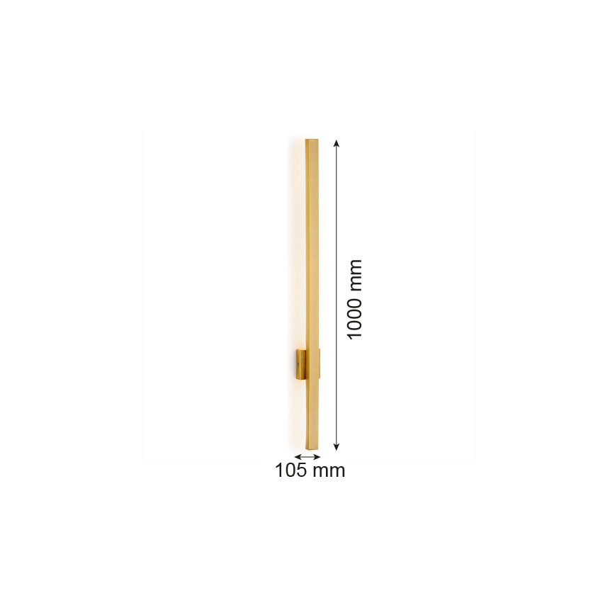 Argon 8053 - LED Zidna lampa ASSE LED/10W/230V zlatna
