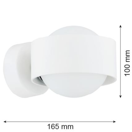 Argon 8057 - Zidna lampa MASSIMO PLUS 1xG9/6W/230V beli