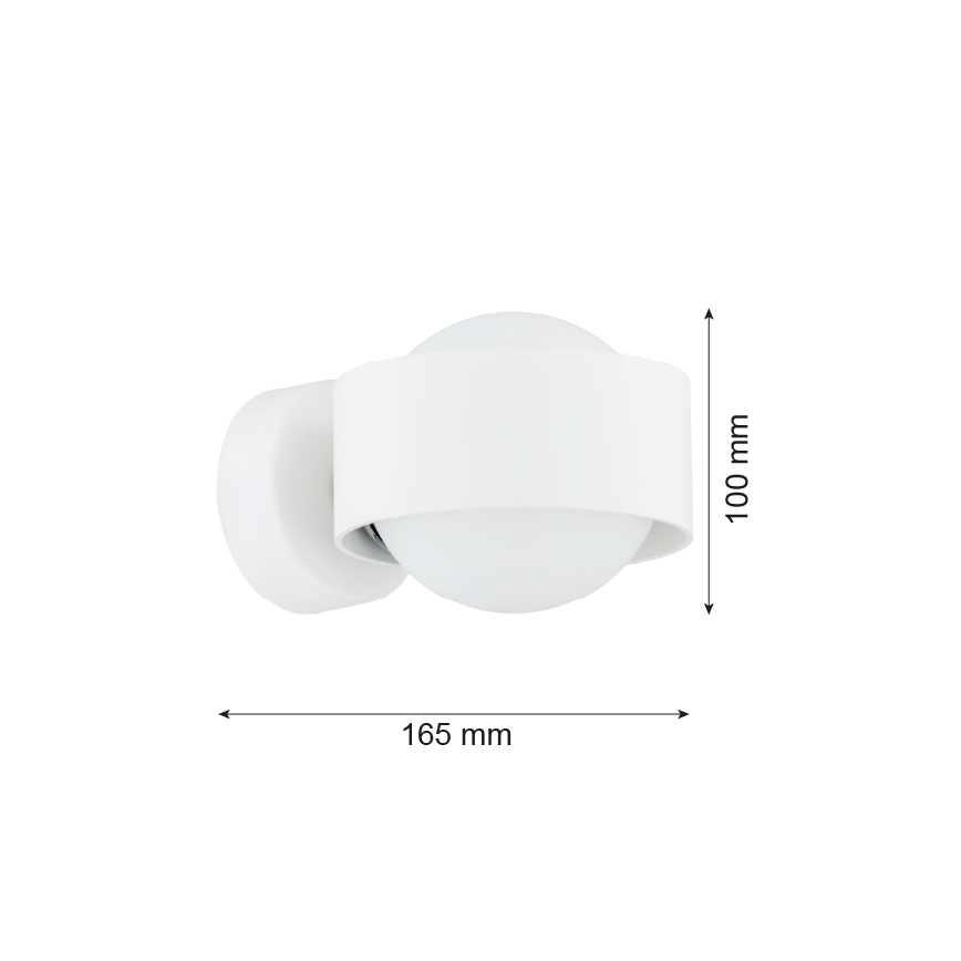 Argon 8057 - Zidna lampa MASSIMO PLUS 1xG9/6W/230V beli