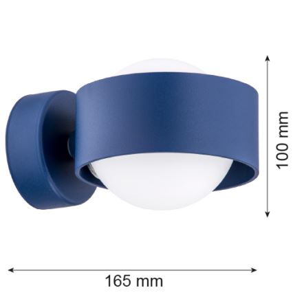 Argon 8061 - Zidna lampa MASSIMO PLUS 1xG9/6W/230V plava