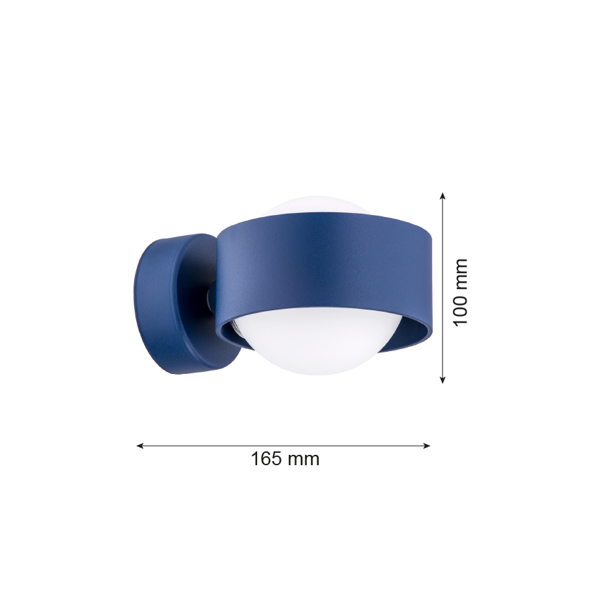 Argon 8061 - Zidna lampa MASSIMO PLUS 1xG9/6W/230V plava