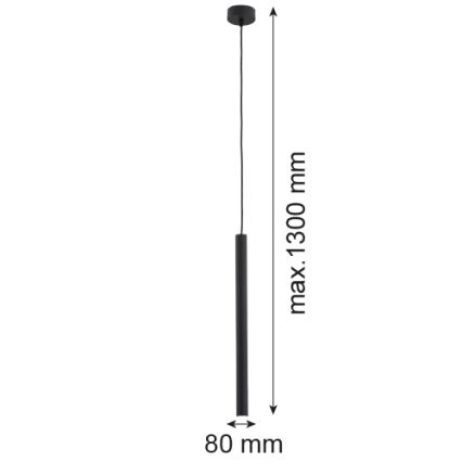 Argon 8067 - Luster na sajli ETNA 1xG9/6W/230V crno
