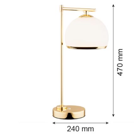 Argon 8120 -  Stona lampa MARBELLA 1xE27/15W/230V mesing
