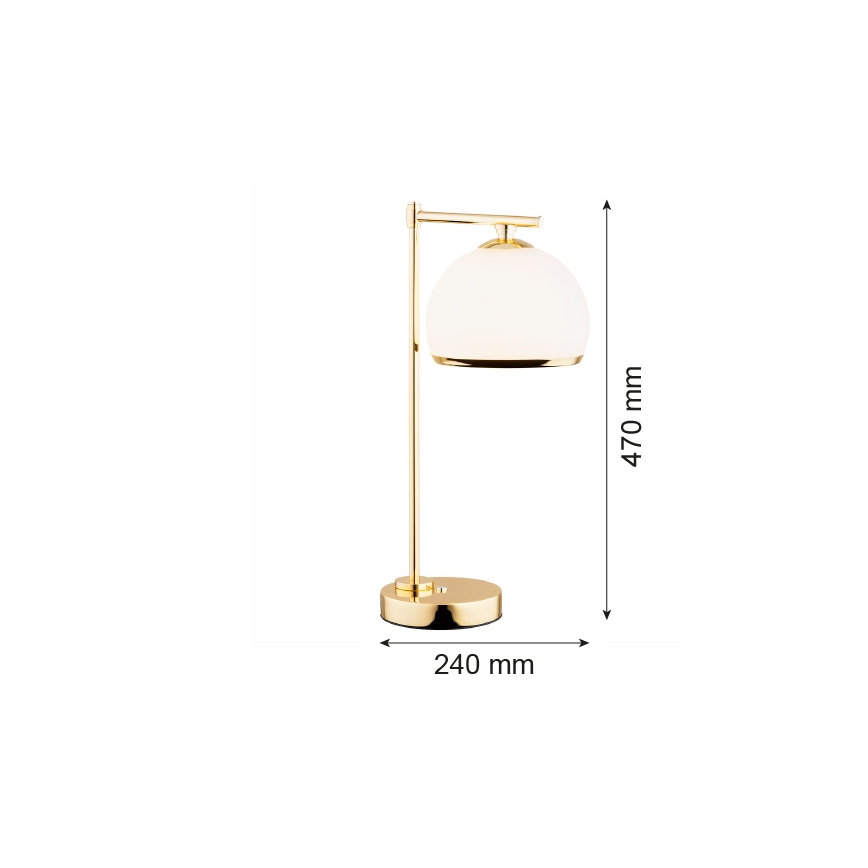 Argon 8120 -  Stona lampa MARBELLA 1xE27/15W/230V mesing