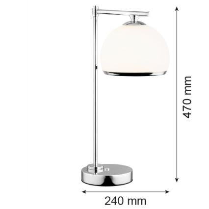 Argon 8121 -  Stona lampa MARBELLA 1xE27/15W/230V krom