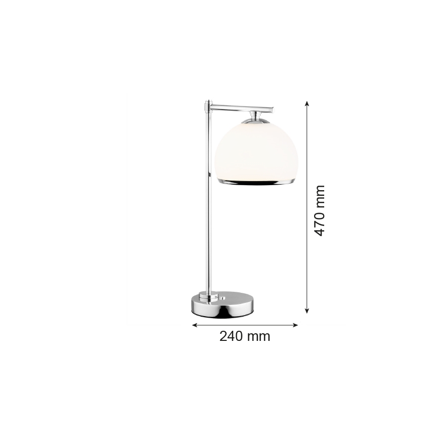 Argon 8121 -  Stona lampa MARBELLA 1xE27/15W/230V krom