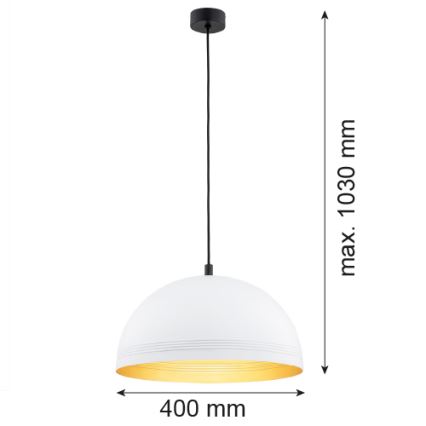 Argon 8241 - Luster na sajli BONITA 1xE27/15W/230V beli