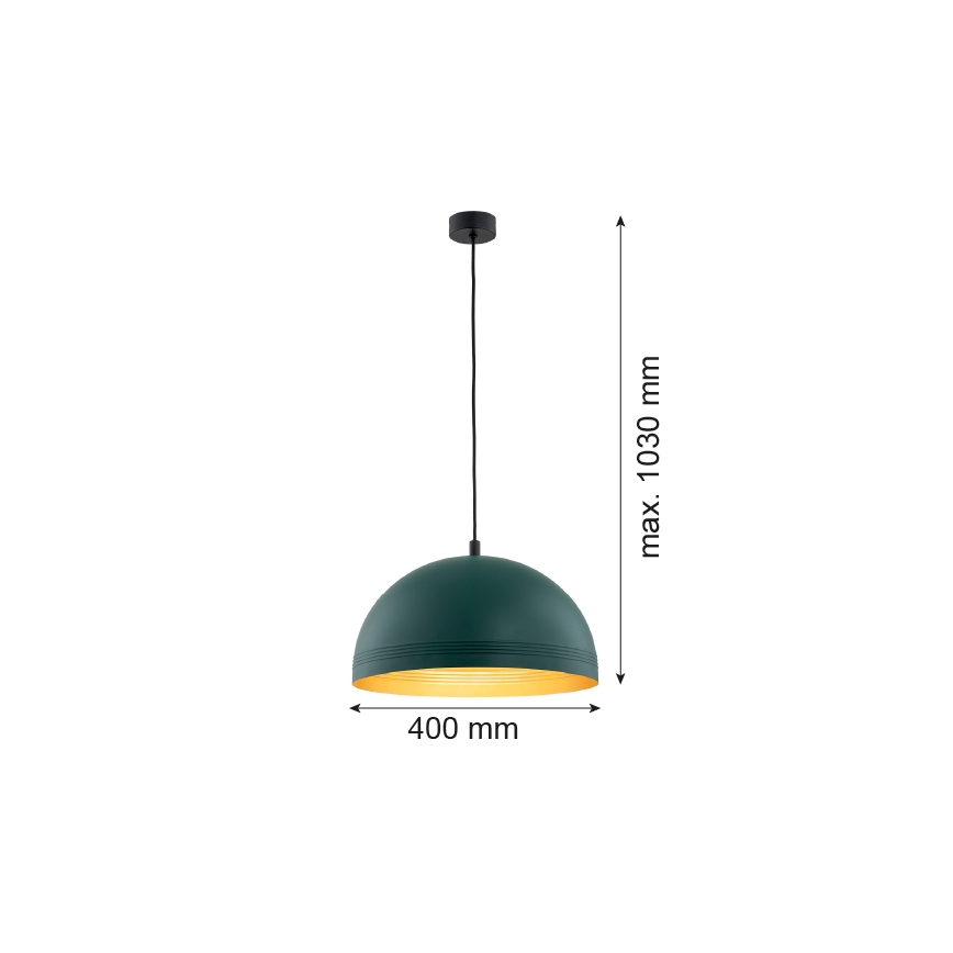 Argon 8243 - Luster na sajli BONITA 1xE27/15W/230V zelena