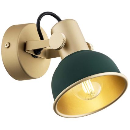Argon 8247 - Reflektorska lampa LENORA 1xE14/7W/230V zlatna/zelena