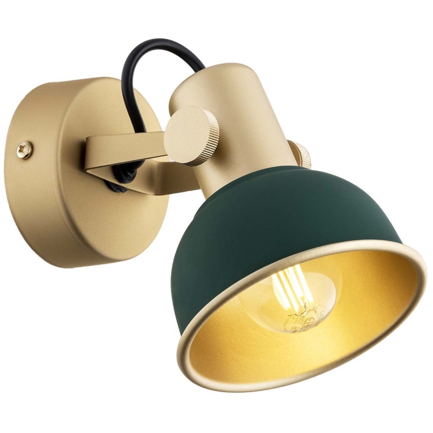 Argon 8247 - Reflektorska lampa LENORA 1xE14/7W/230V zlatna/zelena