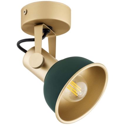 Argon 8247 - Reflektorska lampa LENORA 1xE14/7W/230V zlatna/zelena