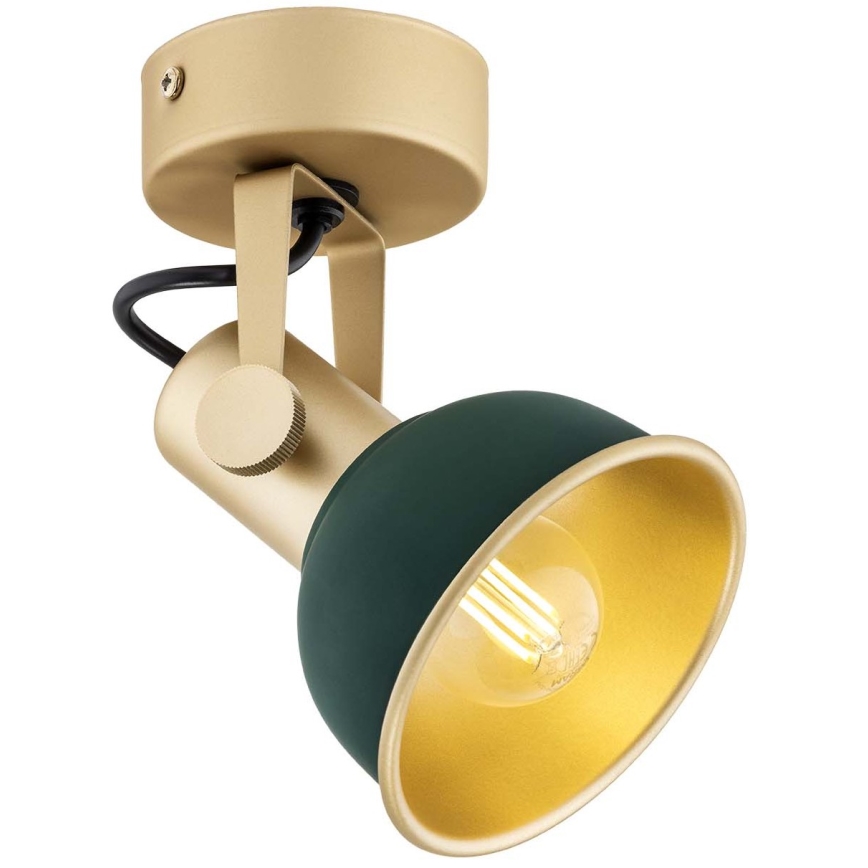 Argon 8247 - Reflektorska lampa LENORA 1xE14/7W/230V zlatna/zelena