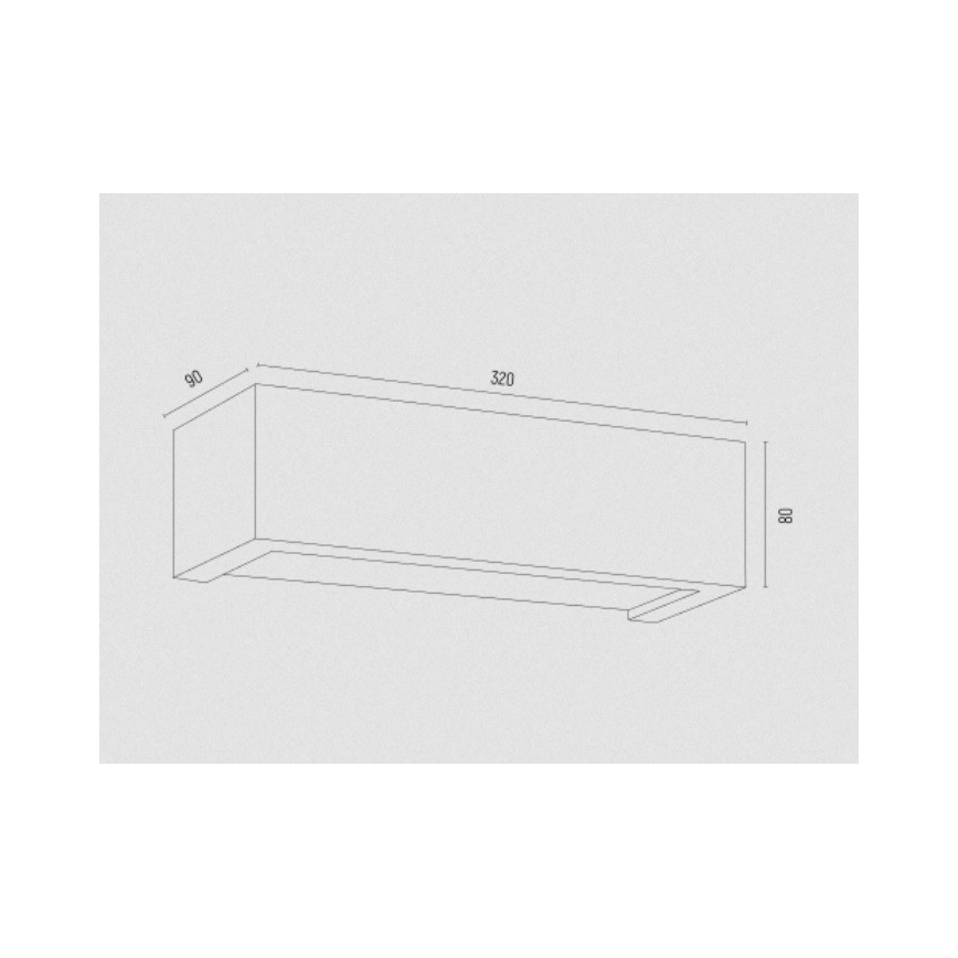 Argon 8250 - Zidna lampa CASERTA 1xE27/15W/230V 32 cm