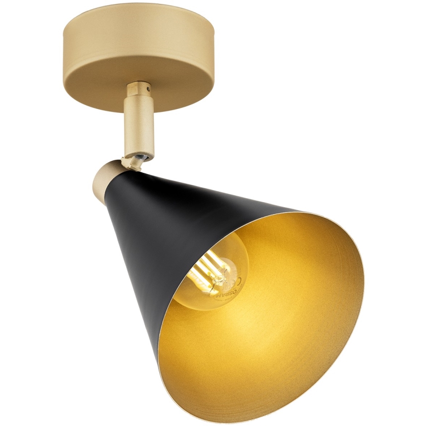 Argon 8279 - Reflektorska lampa LUCINDA 1xE14/7W/230V crno/zlatna