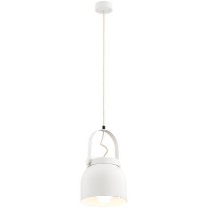 Argon 8280 - Luster na sajli LOGAN 1xE27/15W/230V pr. 20 cm beli