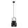Argon 8281 - Luster na sajli LOGAN 1xE27/15W/230V pr. 20 cm crno
