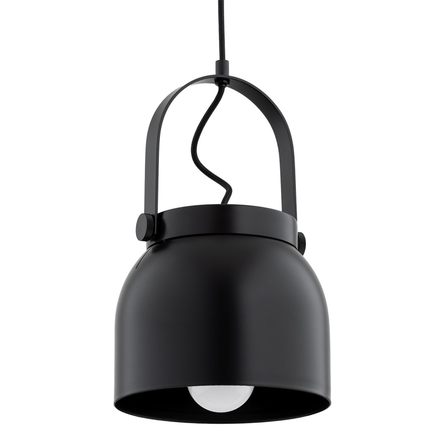 Argon 8281 - Luster na sajli LOGAN 1xE27/15W/230V pr. 20 cm crno