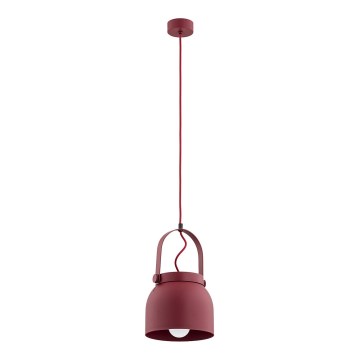 Argon 8282 - Luster na sajli LOGAN 1xE27/15W/230V pr. 20 cm crveno