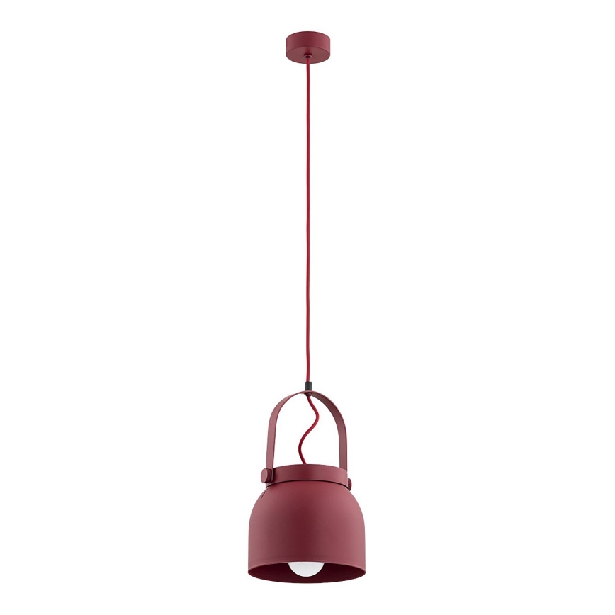Argon 8282 - Luster na sajli LOGAN 1xE27/15W/230V pr. 20 cm crveno