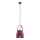 Argon 8282 - Luster na sajli LOGAN 1xE27/15W/230V pr. 20 cm crveno