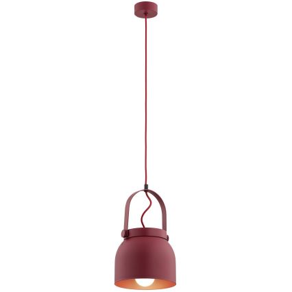 Argon 8282 - Luster na sajli LOGAN 1xE27/15W/230V pr. 20 cm crveno