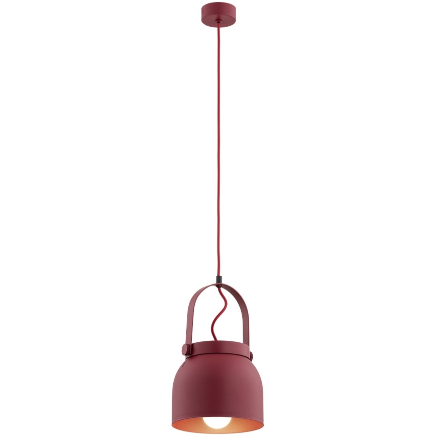Argon 8282 - Luster na sajli LOGAN 1xE27/15W/230V pr. 20 cm crveno